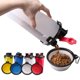 thumbnail image 2 of Taza de agua y comida para mascotas de doble propósito con recipiente plegable para almacenar granos, taza de agua que acompaña a la taza de agua portátil para mascotas, 2 of 5