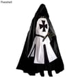 thumbnail image 5 of Túnica de caballero templario medieval cruzado para hombre, disfraz de Halloween renacentista, capa de guerrero de la peste negra, top de cosplay S-3XL, 5 of 5
