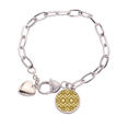 thumbnail image 1 of Pulsera de cadena de corazón Unbranded simétrico patrón hexagonal, 1 of 3