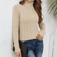 thumbnail image 4 of SOMER Sweaters for Women Casual Turtleneck Long Sleeve Loose Knit Pullover Sweater Fall Winter Clothes 2025, 4 of 7