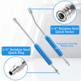 thumbnail image 3 of Pressure Washer Extension Wand 17 Inch,30 Degree Curved Pressure Washer Wand for Gutter, 1/4Inch Quick Connect, 2 Pack, 3 of 7