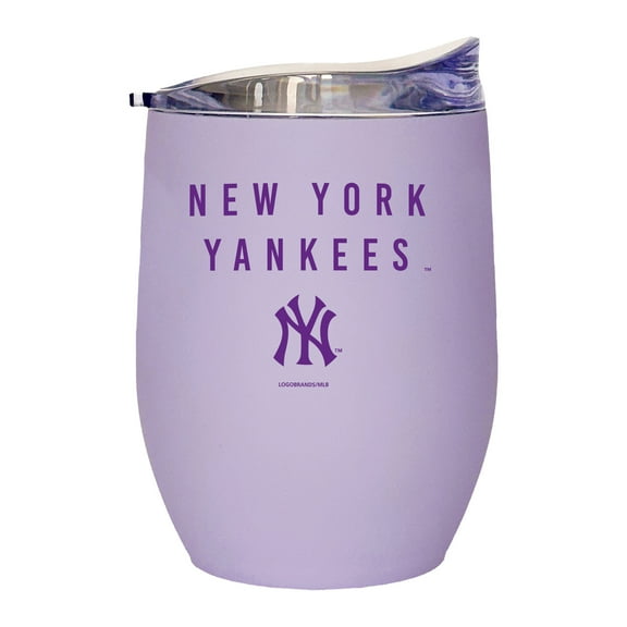 New York Yankees 16oz. Lavender Soft Touch Curved Tumbler