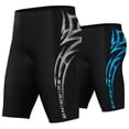 thumbnail image 4 of zeranth Men Swimming Trunks Elastic Soft Quick Dry Breathable Slim Fit Color Matching Mid Waist Bathing Boxers Surfing Water Sports Swimming Shorts, 4 of 7