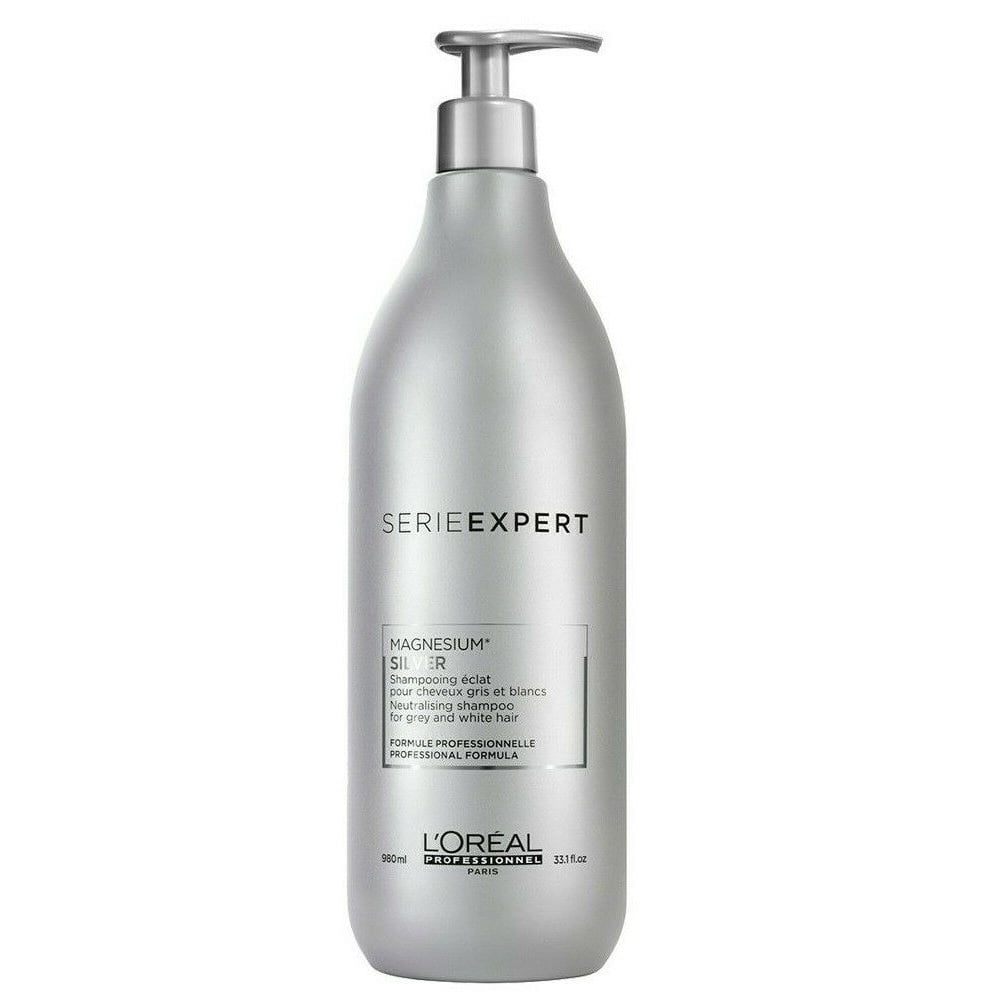 Vedhæft til immunisering Outlaw Loreal Serie Expert Magnesium Silver Shampoo For Grey & White Hair 33.1 oz  - Walmart.com