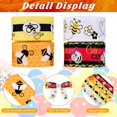 thumbnail image 3 of 4 Rolls/ 20 Yards Bumble Bee Ribbon Honey Bee Ribbon Bee Print Ribbon Bee Craft Ribbon Grosgrain Bee Ribbon Spring Bee Grosgrain for DIY Crafts Present Wrapping Hair Bow Decor, 4 Styles, 3 of 5