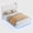 Pure white, variant on Upholstered Platform Bed Frame with Crystal Tufted Headboard & LED Lights - Storage Shelves, Heavy Duty Metal Slats, Noise-Free, Easy Assembly