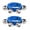 Blue~22, variant on Jingle Bell Ankle Wrist Bracelet Set, 4 Metal Percussion Instrument Straps, Adjustable Party Christmas Musical Accessory, Festival Dance Performance Costume Decoration