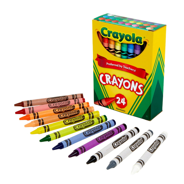 Crayon Packs with 24 Assorted Colors - Bussinger Trains  & Toys!