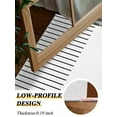 thumbnail image 4 of Boho Brown Area Rug for Bedroom 4x6 Ft Striped Tribal Farmhouse Style Super Soft fuzzy Throw Rug Non-Slip Fluffy Plush Indoor Floor Carpet for Living Room Nursery Home Decor, 4 of 8