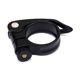 thumbnail image 1 of Abrazadera de sillín de bicicleta negra de 34,9mm abrazadera de sillín de liberación rápida de aleación de aluminio MTB bicicleta de carretera abrazadera de tija de sillín de bicicleta informal (, 1 of 5