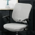 thumbnail image 1 of pitrice Chair Cover Slipcover Stretch Seat Computer Protection Set Anti-Dirty Thicken Solid Business Home Wedding Universal Silver Gray/Set, 1 of 9