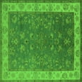 thumbnail image 1 of Ahgly Company Indoor Square Oriental Green Traditional Area Rugs, 8' Square, 1 of 4