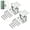 Silver, variant on Liwantech 2Pack Door Reinforcement Lock, Home Security Door Latch Inside Stopper for Kids Safety Drilling Required, Prevents Unauthorized Entry, Add a Door Security Locks, Black