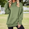 thumbnail image 2 of Womens Tops Casual Women's Solid Color Sweatshirt Women's Casual Long Sleeve Hooded Sweatshirt Solid Color Pullover Fashion Hoodie For Daily Wear Comfortable Loungewear, 2 of 7