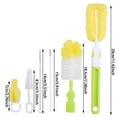 thumbnail image 2 of Efficient Bottle Cleaning Brush Set with Sponge for Standard Wide Mouth Bottles - Cleaning Tool, 2 of 8