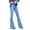 Light blue, variant on Scyoekwg High Waisted Jeans for Women Fashion Elegant Comfy Slim Lace-Up Flared Pants Tight Stretch Cow Jeans Pants with Pocket Black L
