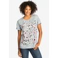 thumbnail image 4 of Woman Within Plus Size Marled Cuffed-Sleeve Tee, 4 of 5