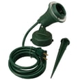 thumbnail image 1 of Proyector exterior de madera con estaca, 120 V, color verde, 1 of 2