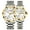 couple gold white, variant on Women Men Couple Lovers Day Date Vintage Wristwatch Analog Japanese MIYOTA Automatic Self-Winding Mechanical Sapphire Crystal Wrist Watch Stainless Steel Luminous Waterproof Business Clock