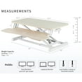 thumbnail image 4 of VIVO Light Wood Standing 32" Desktop Monitor Riser, White Frame, 4 of 9