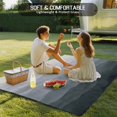 thumbnail image 4 of Grey Coastal Wave Outdoor Rug for Patio/Deck/Porch, Non-Slip Large Area Rug 3 x 5 Ft, Summer Ocean Nautical Beach Ombre Indoor Outdoor Rugs Washable Area Rugs, Reversible Camping Rug Carpet Runner, 4 of 8