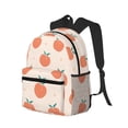 thumbnail image 2 of Lsque Orange Peach Classic Casual Backpack - Large Capacity Water-Resistant Backpack for School, Work, Travel, and Outdoor Activities, 2 of 8