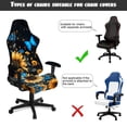 thumbnail image 5 of TSOVTHRID Sunflower Daisy Butterfly Print Set of 4 Gaming Chair Covers Slipcovers with Armrest Covers, Stretch Game Computer Office Desk Chair Cover Protector,Rotating Armchair Covers, 5 of 7