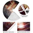 thumbnail image 2 of FMSHPON American Flag Tree Skirt Independence Day Xmas Christmas Tree Skirt Stand Mat for Holiday Party Decoration Indoor Outdoor 48 inches, 2 of 6
