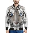 thumbnail image 4 of Chaqueta de vuelo para hombre y mujer, novedad de 2024, con estampado 3D de tigre de Harajuku, estilo hip hop callejero, chaquetas de bombardero con cuello alto, camisetas de manga larga, 4 of 5