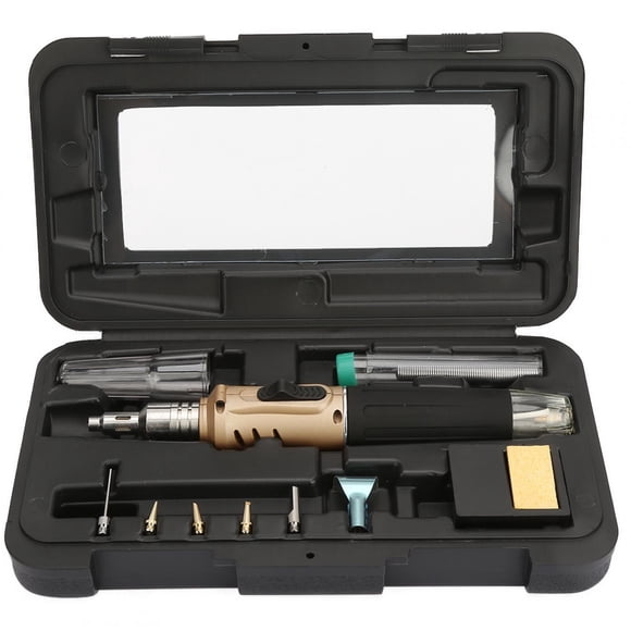 Butane Soldering Iron,10PCS HS-1115K Multifunction Butane Gas Solder Gas Soldering Iron Kit Top-Notch Performance
