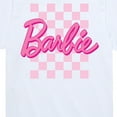 thumbnail image 3 of Barbie - Checkered Logo  - Toddler & Youth Short Sleeve Graphic T-Shirt, 3 of 5