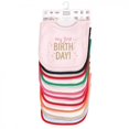 thumbnail image 2 of Hudson Baby Infant Girl Cotton Bibs 12pk, Holiday Bold Girl, One Size, 2 of 2