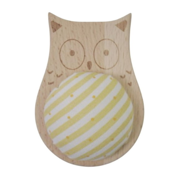 balikha Sewing Pins Cushion Sewing Holder Lightweight Pillow Useful Wood Base for Quilting Household DIY Crafts Owl