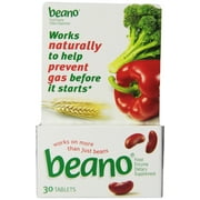 5 Pack BEANO to Help Prevent Gas and Bloating 30 tablets Ea = 150 tablets