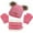 Rose Mix, variant on Toddler Kids Knit Beanie Hat Scarf Gloves Set, Winter Warm Double Pompom Cap with Scarf Gloves for Girls Boys 1-5 Years Old (Beige)