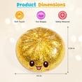 thumbnail image 2 of Sugar Glitter Dumpling Squishy,Viral Bao Bun Squishy Dumling Mystery Box,Stress Relief Fidget Squeeze Toys for Holiday & Birthday Gift (Golden), 2 of 12