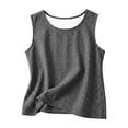 thumbnail image 2 of BODOAO Womens Tank Tops Loose Fit Form Fitted Solid Color Dressy Casual Sleeveless Top Cute Style Lightweight Comfortable Summer Tops Scoop Neck 2026 Fashion Black 3XL, 2 of 4