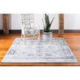 thumbnail image 3 of Unique Loom 3141288 8 x 8 ft. Casino Sofia Square Rug, Gray, 3 of 6