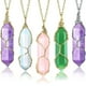 thumbnail image 1 of collares de cristal, piedras curativas, colgante espiritual, joyería de piedras preciosas naturales con cadena ajustable para mujeres y niñas, 1 of 5