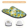 thumbnail image 3 of Balery Lemon Pantuflas de Casa de Felpa Silenciosas con Diseño Estampado, Zapatillas Cómodas Antideslizantes de Algodón para Interior-Medium, 3 of 8
