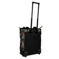 thumbnail image 4 of 20" Carry-on Rolling Luggage Bag,Print Shopping Bag Tote with Wheels,Portable Grocery Trolley Bag for Short Trips,Beach & Daily Use,Paris Floral - TF023, 4 of 5