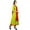 Lime Green & Red, variant on Atasi Women's Designer Anarkali Green Salwar Suit Ethnic Indian Cotton Dress-14