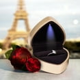 thumbnail image 5 of Dongrere Heart-Shaped Ring Box for Proposals, Valentines Day, Anniversaries - Gift Packaging, 5 of 9