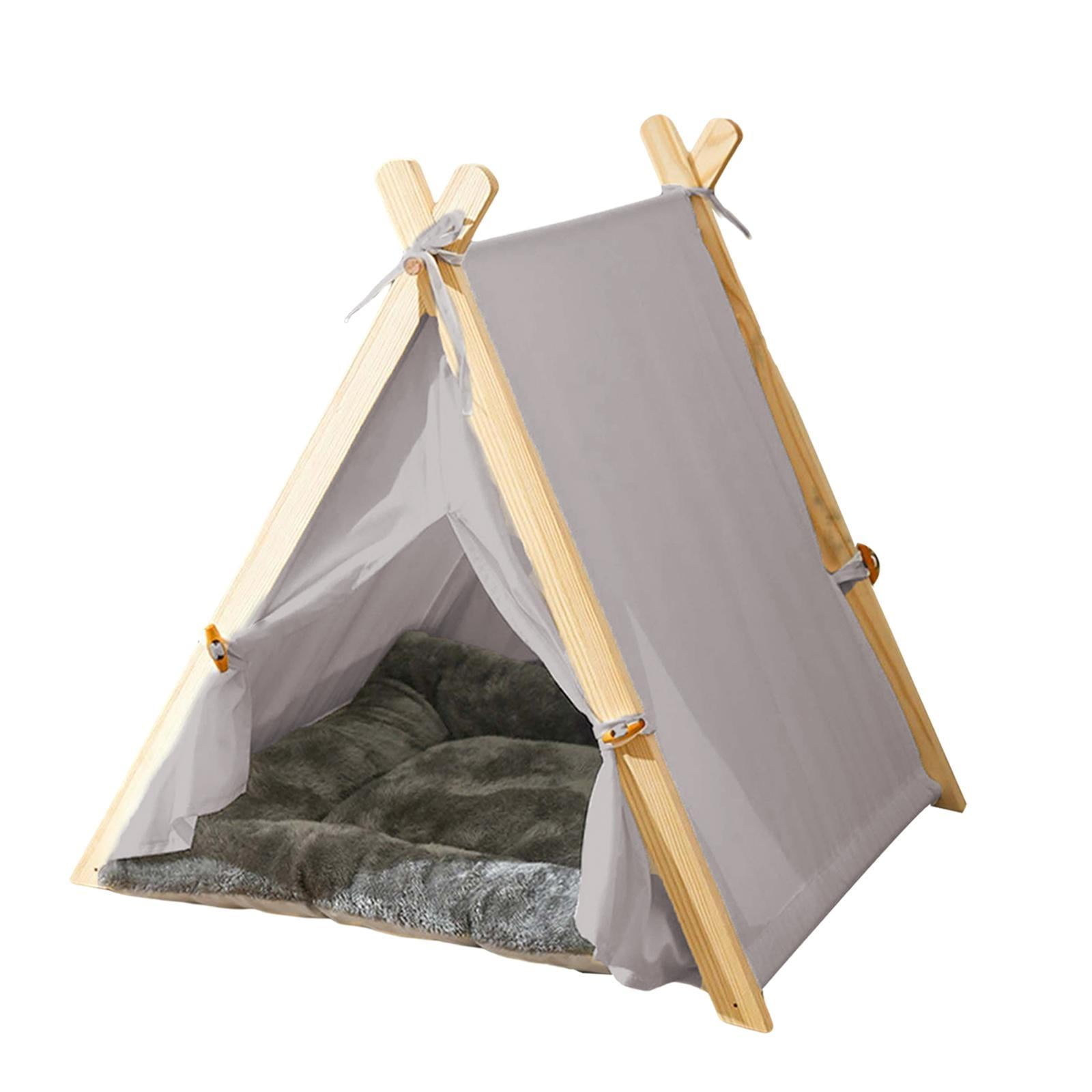 uitlijning houding straal Dog Teepee Bed Pet Tents Nest House Hut For Puppy Kennel Cats And Small  Dogs - Walmart.com