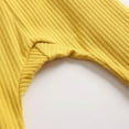 thumbnail image 3 of miqiqism Footed Pants for Kids Roomy Fit Pull on Bottoms Trousers 100% Cotton Solid Color Elastic Waist Bottom Pants Harem Pantfor Toddler Baby Boys Girls,01_Yellow, 3 of 4