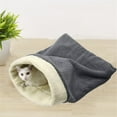 thumbnail image 2 of Cama de Gato Cueva de Perro Camas de Almohada Bolsa de Dormir de Agujero de Cama, Esterilla para Mascotas, Bolsa de Cojín Cálida Y Cómoda, Adecuada para Gatos Y Perros para Usar Todo el Año, 2 of 7