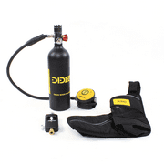 Aiqidi Portable Mini Scuba Cylinder Diving Kit 1L DIDEEP Diving Tank Equipment Underwater Breath Oxygen Tank Pump 3000PSI 15-20Min