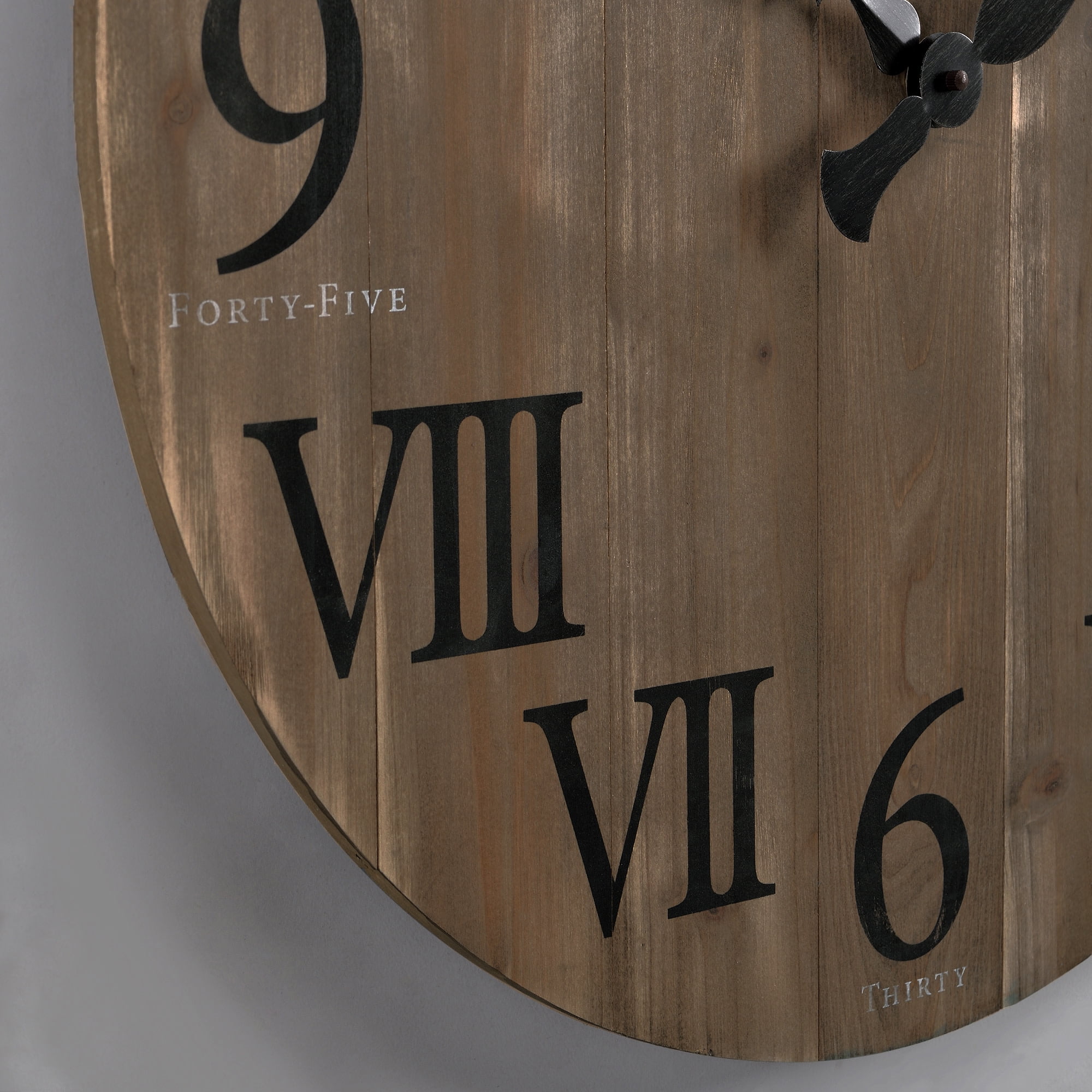 FirsTime & Co. Brown Rustic Barn Wood Wall Clock, Rustic, Analog, 24 x 2 x 24 in