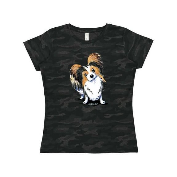 Inktastic Tricolor Papillon Women's T-Shirt