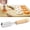 B, variant on Stainless Steel Cookie Cutter with Wooden Handle, Heart Shape, 6.3in x 0.8in, Vegetable and Cookie Dough Stamp for Baking & DIY Treats